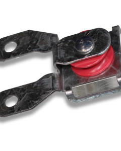 Pulley 7/8" 22.2mm plastic w/bracket f/traction rope NAT